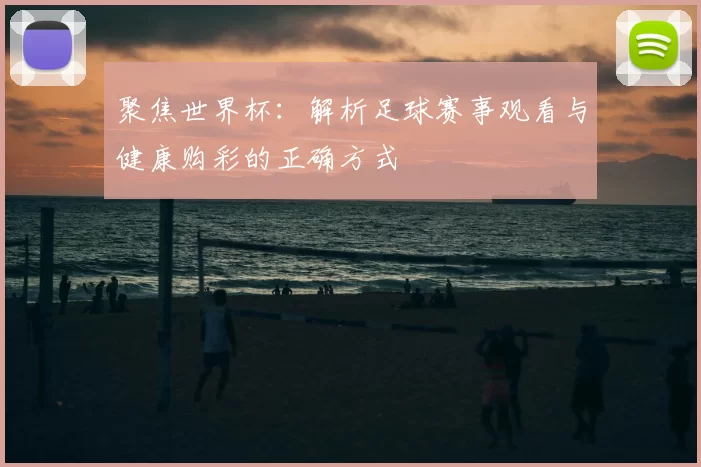 聚焦世界杯：解析足球赛事观看与健康购彩的正确方式