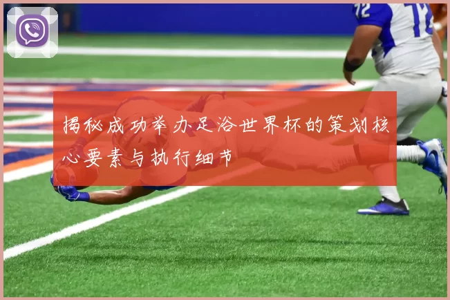 揭秘成功举办足浴世界杯的策划核心要素与执行细节